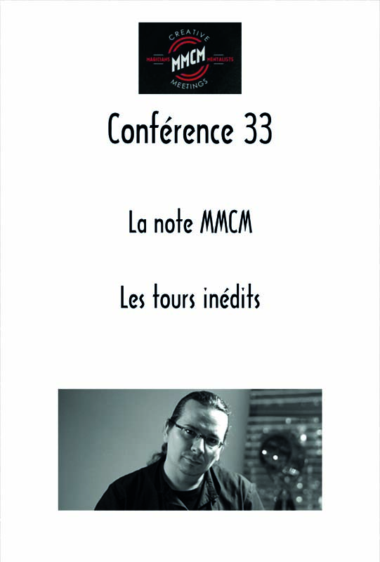 Jaquette de la note Conférence 33 de mathieu bich, conférence faite lors du premier Creative Meeting